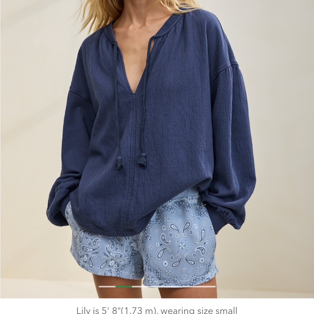 Aerie Slate Blue Crewneck Sweatshirt